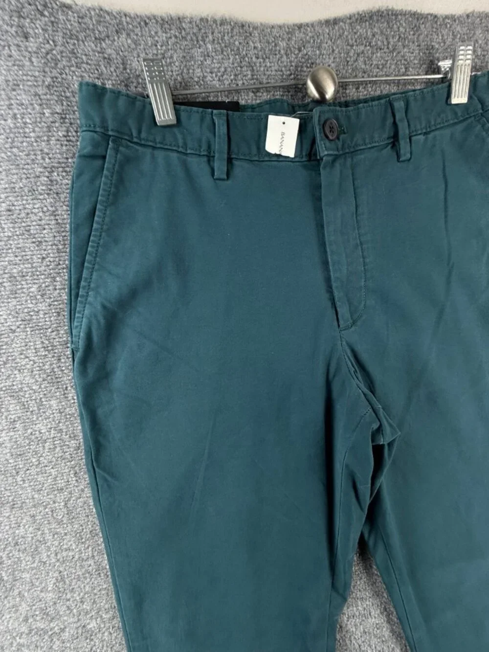 NWT Banana Republic Lived In Chino Blue Athletic Fit Pants Cotton Blend 32x34